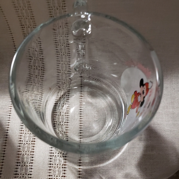 Two Vintage 1955 Disney's Mickey Mouse Club Clear Glass coffee or juice cups - Picture 10 of 10